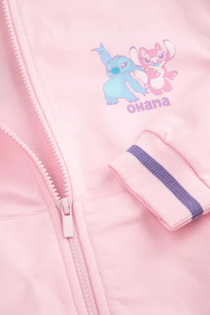 Детская блуза с капюшоном Lilo и Stitch Coccodrillo, фиолетовый — фото 4