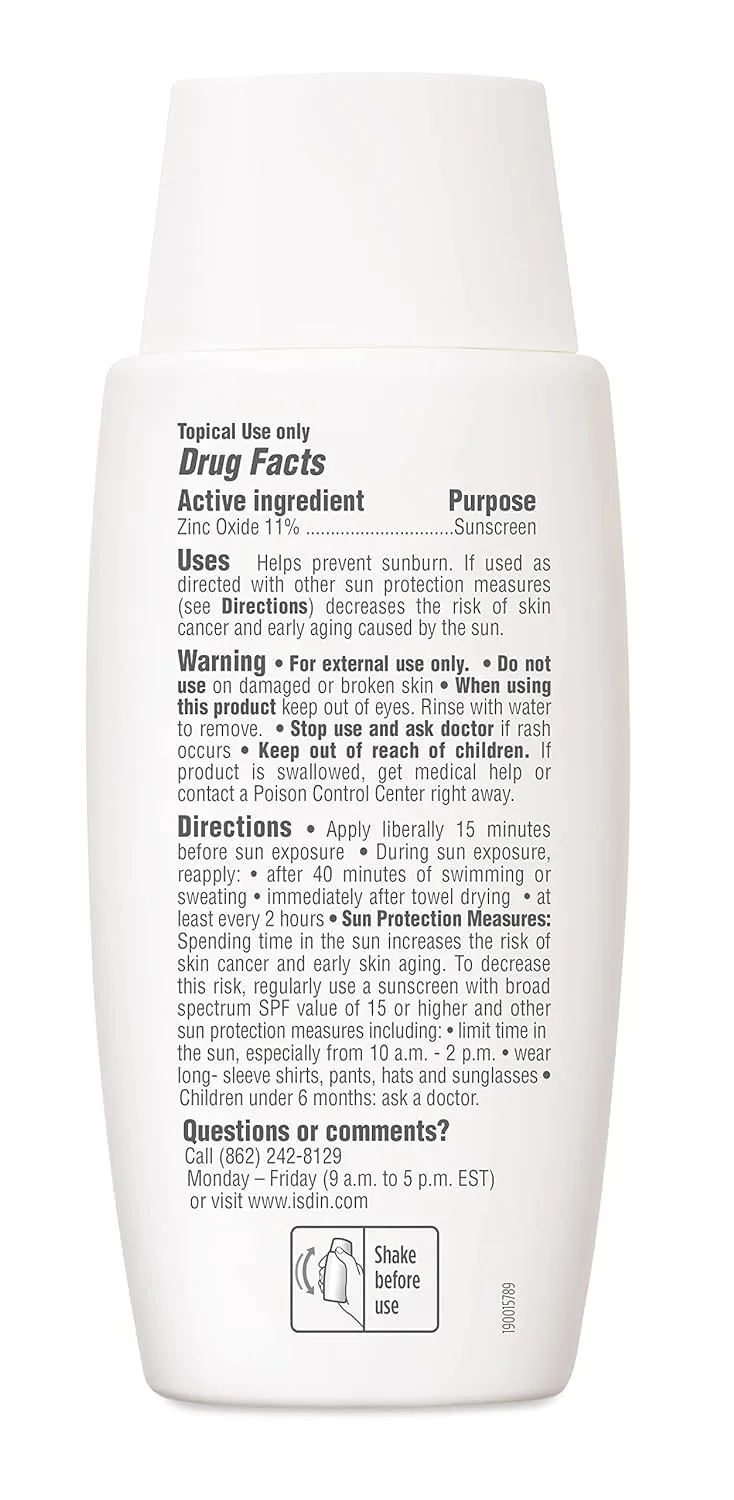 ISDIN Eryfotona Actinica SPF 50+ минеральный солнцезащитный крем для лица с оксидом цинка, 100% минеральные UV-фильтры, без белого налета, для чувствительной кожи 50 мл (1 шт.) — фото 3
