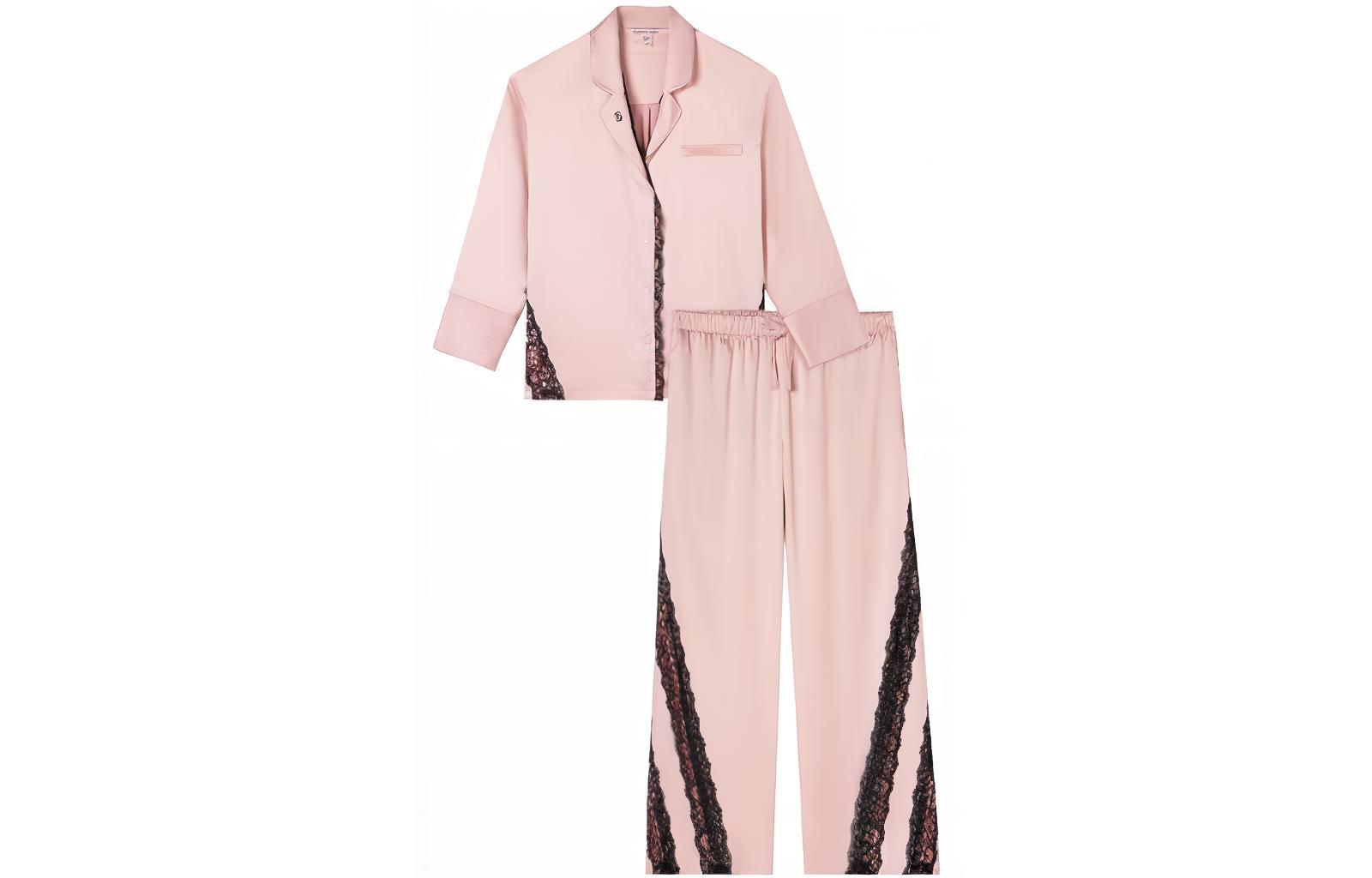 

Женский пижамный комплект Victoria'S Secret, set (coat+casual pants)[розовый]