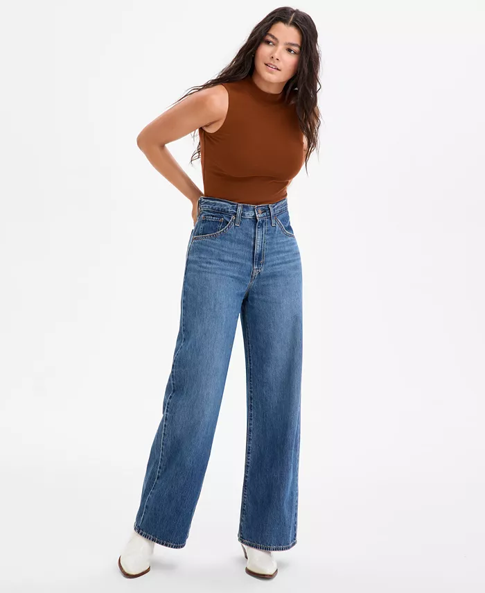 

Женские мешковатые джинсы с затягивающейся талией, легкие Levi's, синий