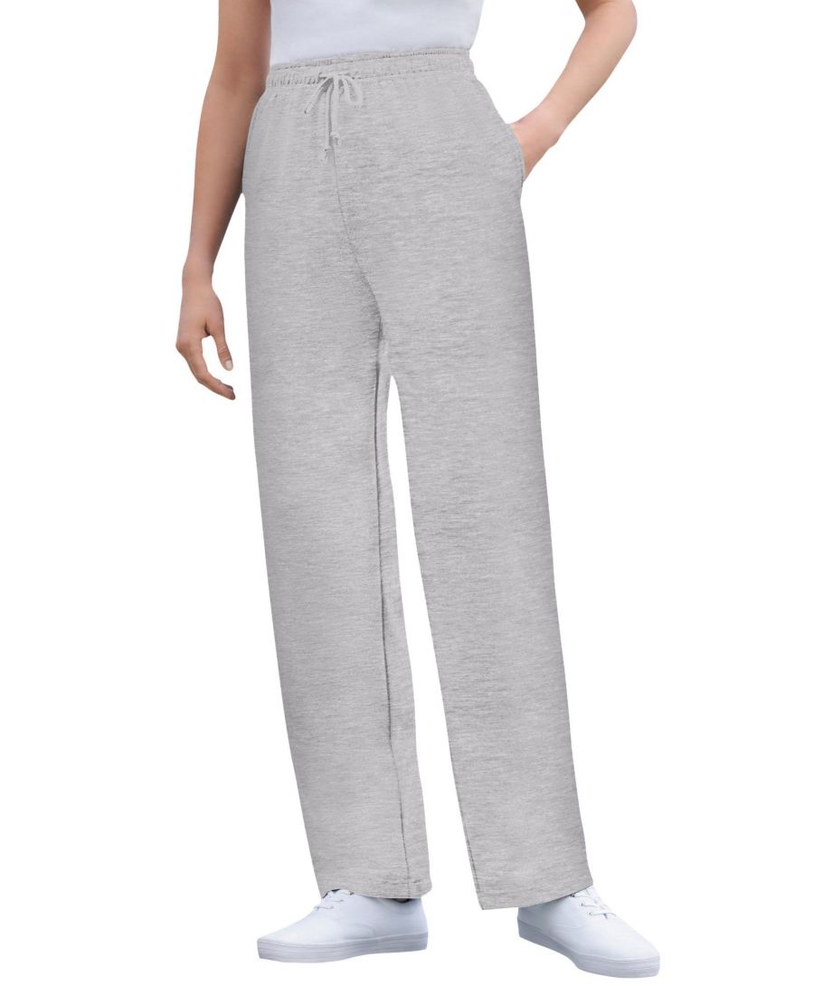 

Женские спортивные штаны Within Tall Better-Fleece Pull-On с завязками Woman Within, Heather grey