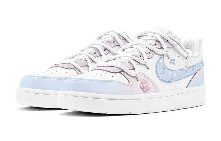 Кроссовки Nike Court Borough Skateboard Shoes Women's Low-Top Blue, синий