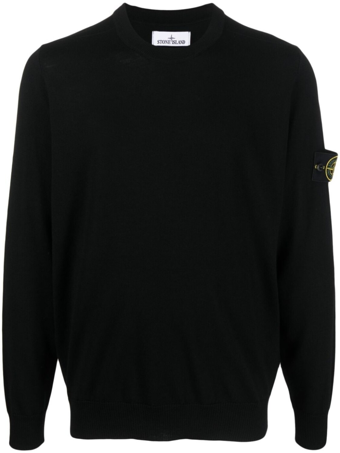 

Stone Island шерстяной джемпер с нашивкой Compass, черный