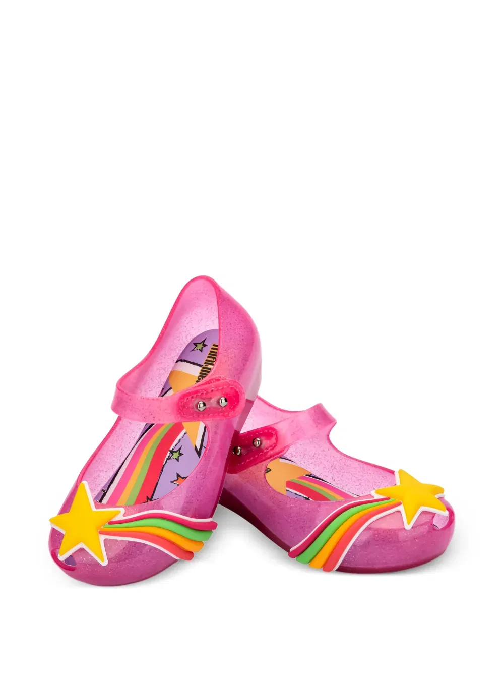 Балетки Ultragirl с блестками Mini Melissa, розовый — фото 3