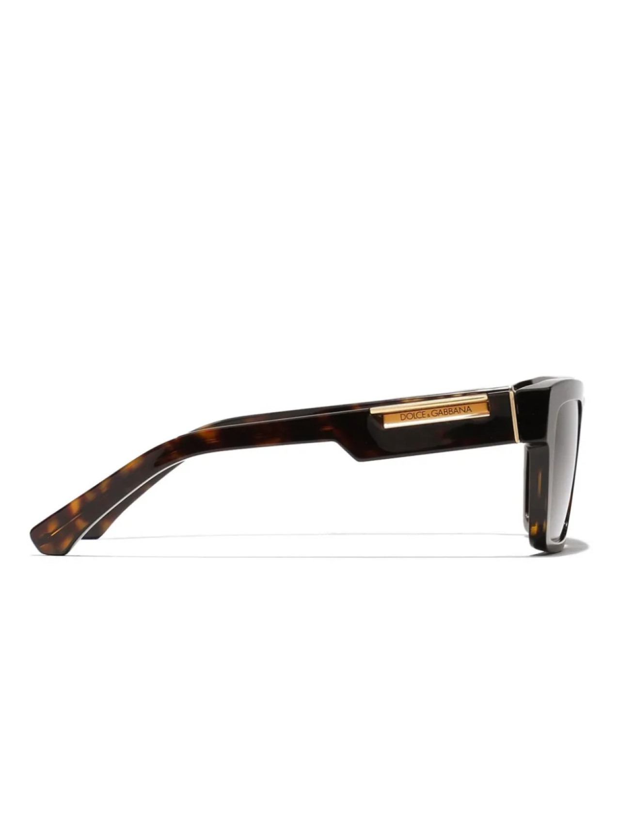 Солнцезащитные очки Dolce & Gabbana Eyewear в квадратной оправе, коричневый — фото 3