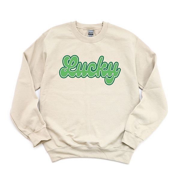 

Зеленый свитшот Lucky Cursive Simply Sage Market, Dust
