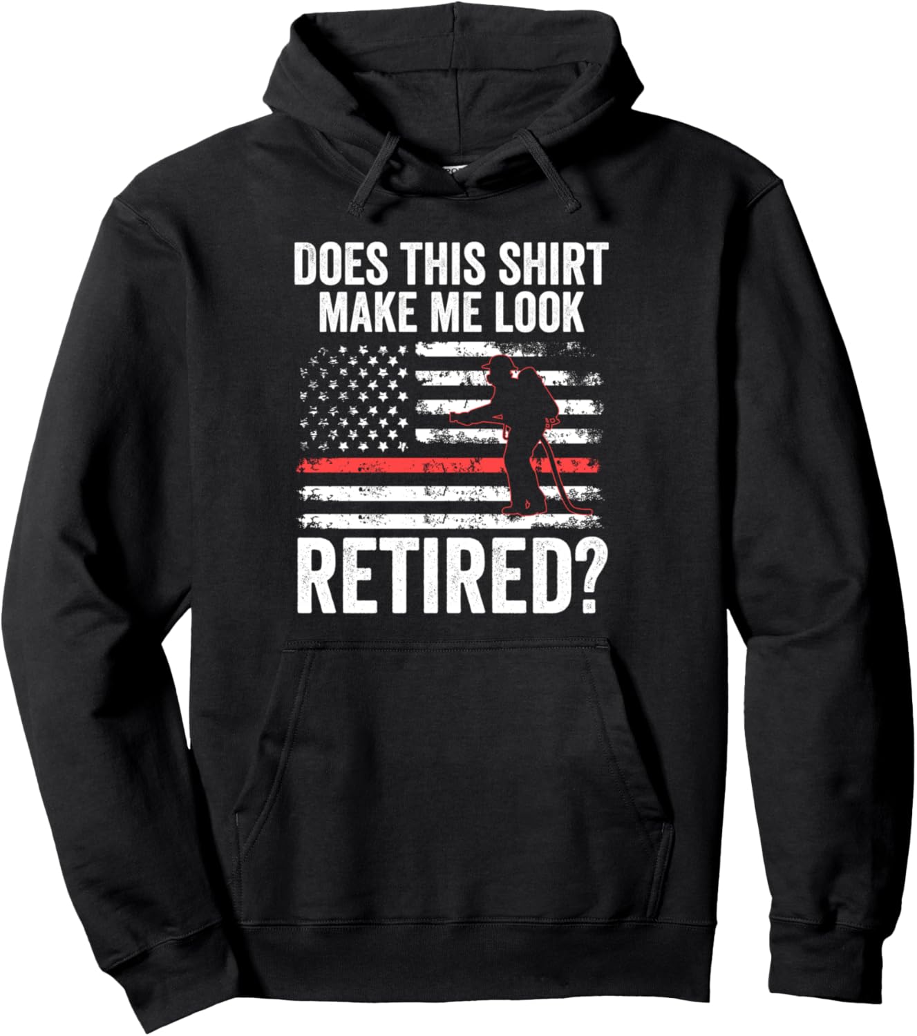 

Не создает ли это впечатление, что я на пенсии Толстовка пожарного Fireman Firefighter Officer Gift Idea, черный