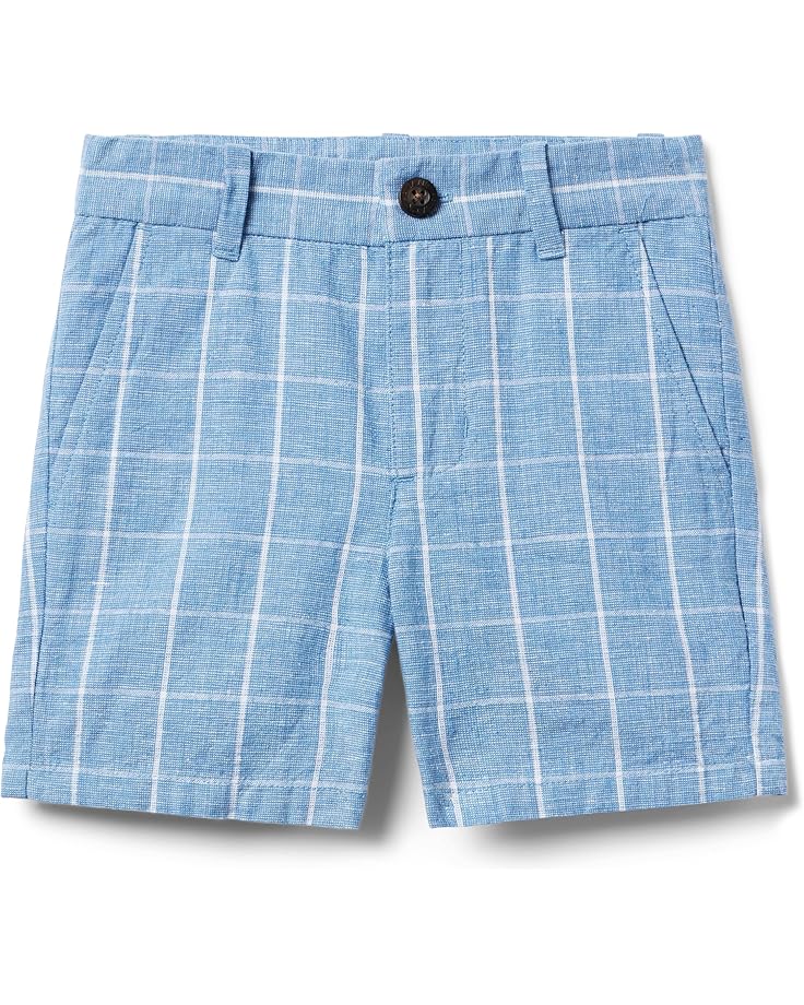 

Шорты Janie and Jack Linen Tattersol Short, синий