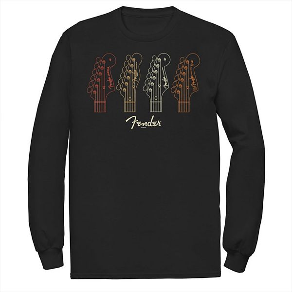 

Футболка с принтом Men's fender autumn colors guitar heads Licensed Character
