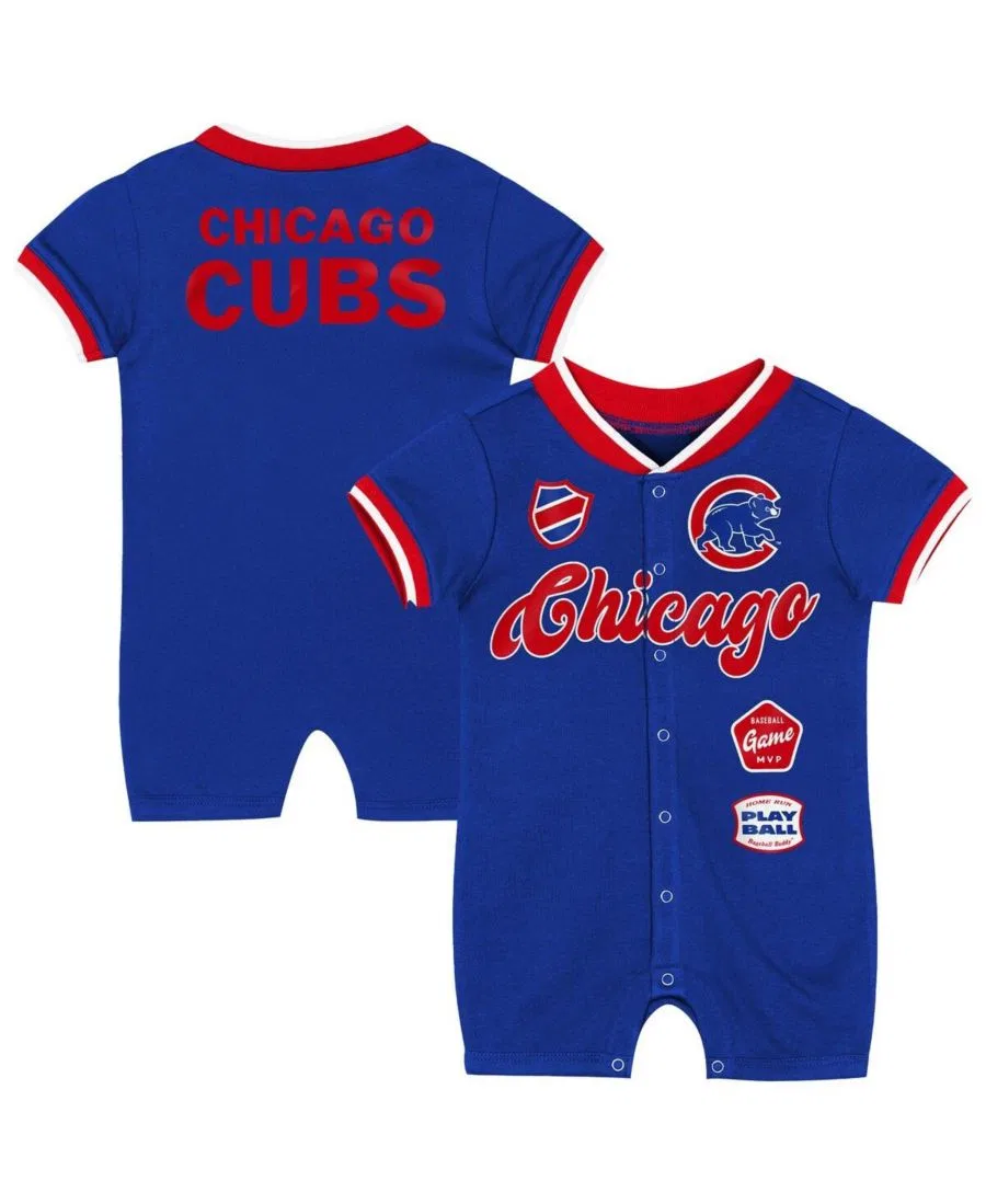 Детский комбинезон для мальчиков и девочек Royal Chicago Cubs Pinch Coverall Outerstuff, цвет Royal