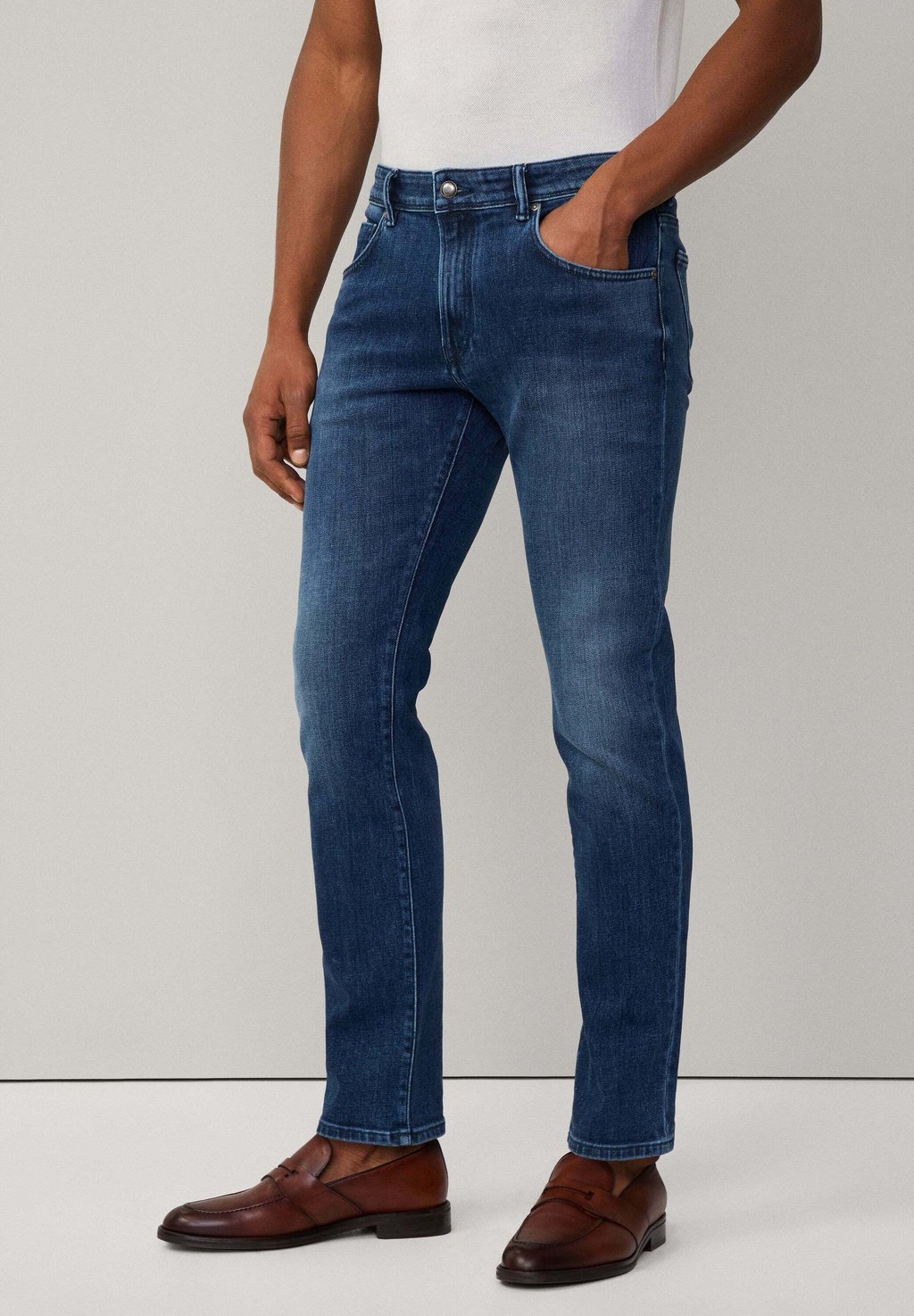 

Джинсы облегающего кроя LUX VINTAGE Hackett London, синий деним