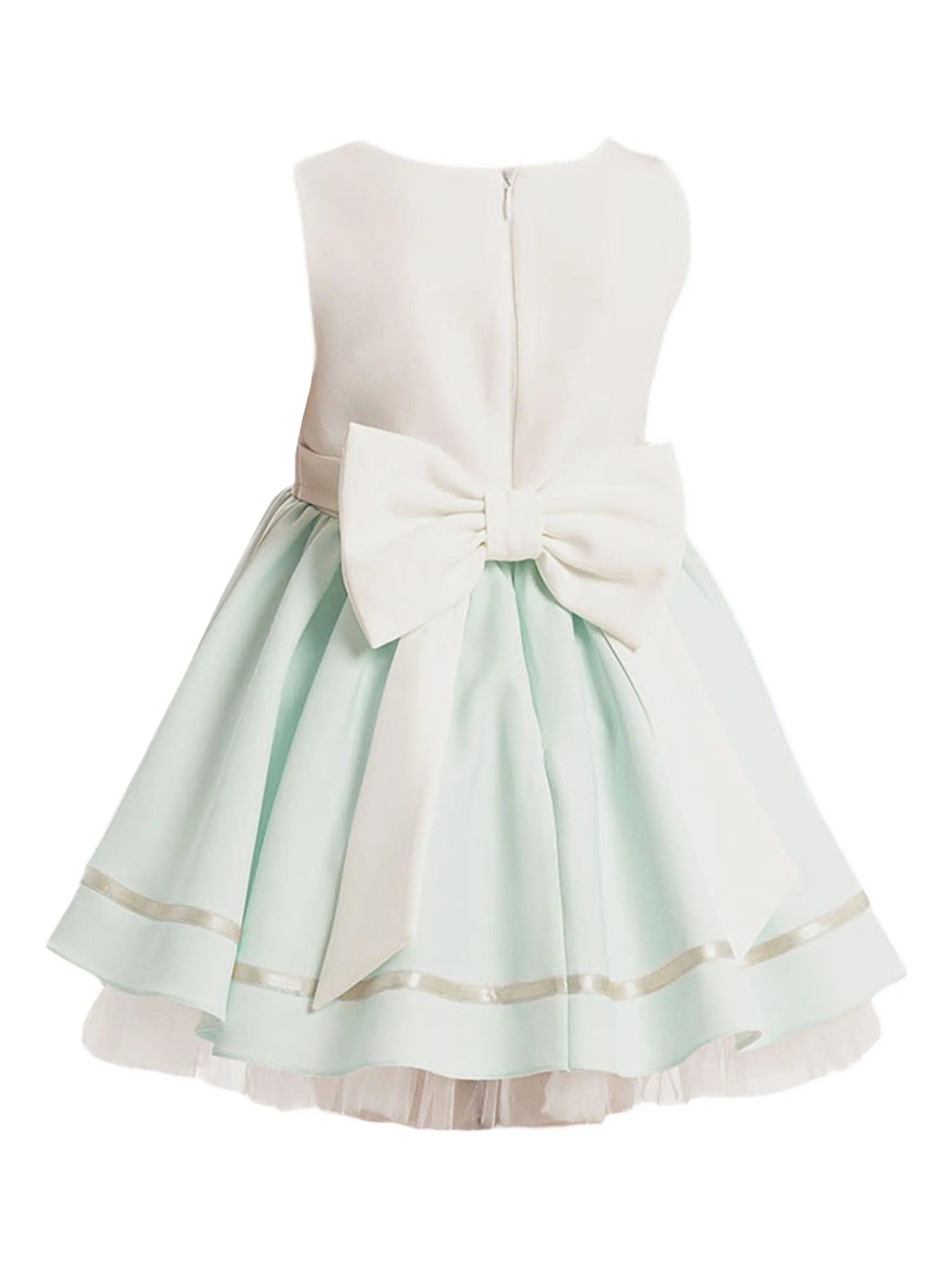 Платье с кружевными вставками и бантом Dress & Fleur, зеленый — фото 2