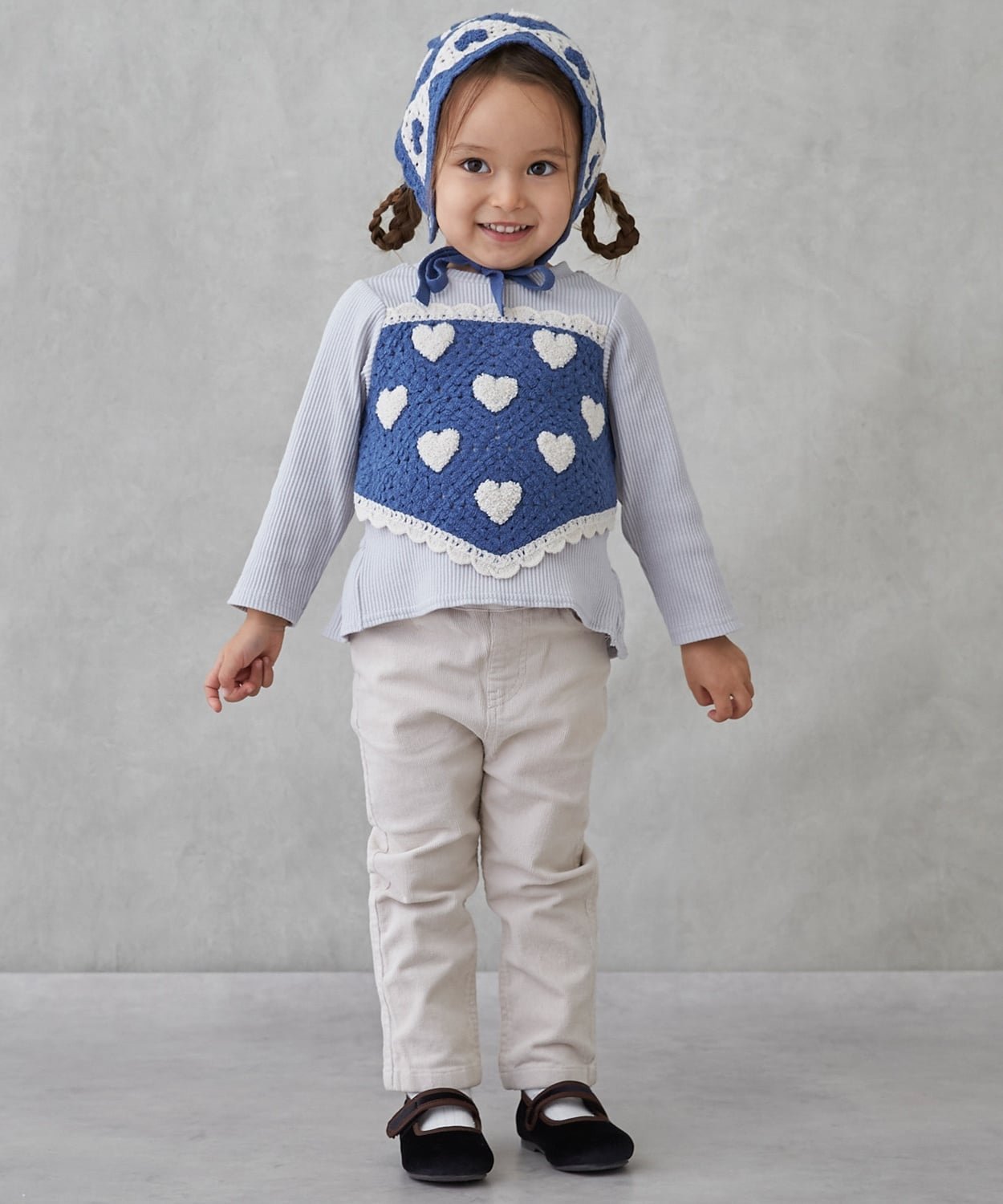 Прямые вельветовые брюки Petit main, Ivory