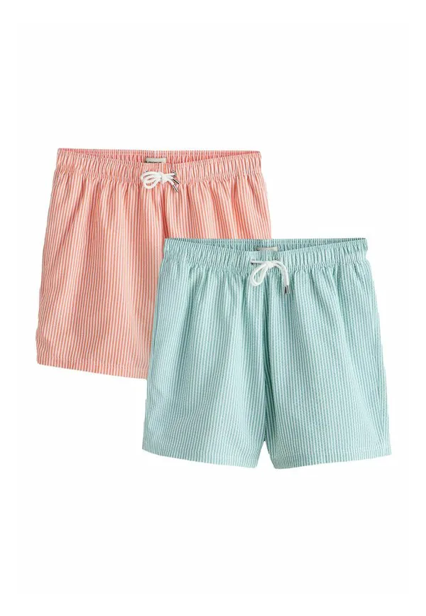 

Комплект из двух плавательных шорт в полоску, стандартного кроя. Next, Green Orange, Зеленый, Комплект из двух плавательных шорт в полоску, стандартного кроя. Next, Green Orange