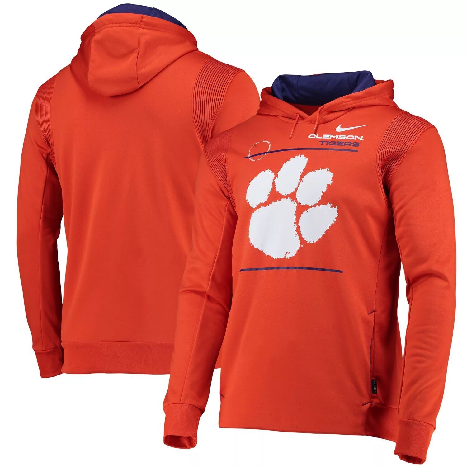 

Мужской оранжевый пуловер с капюшоном Clemson Tigers 2021 Team Sideline Performance Nike
