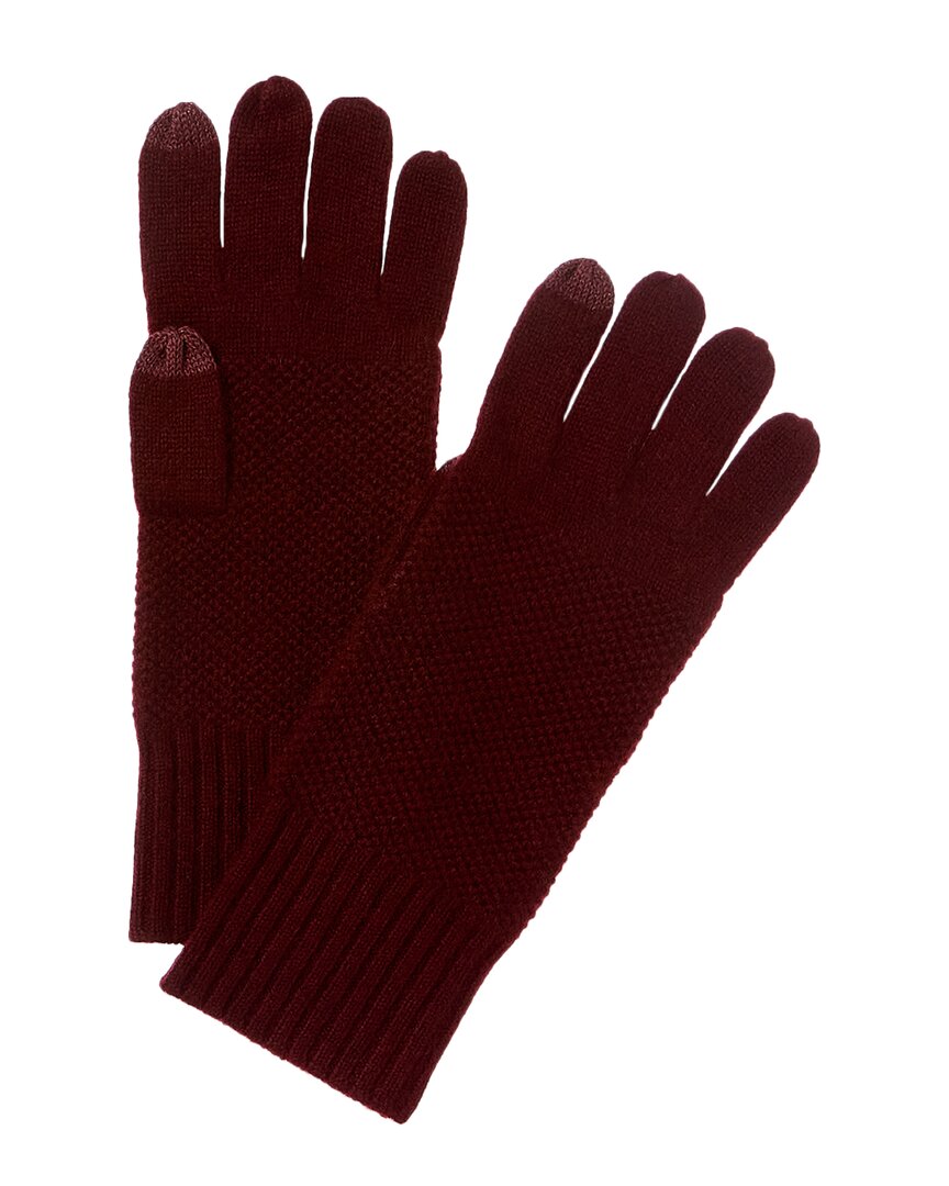 

Перчатки Forte Cashmere Lux из текстурированного кашемира, цвет wine
