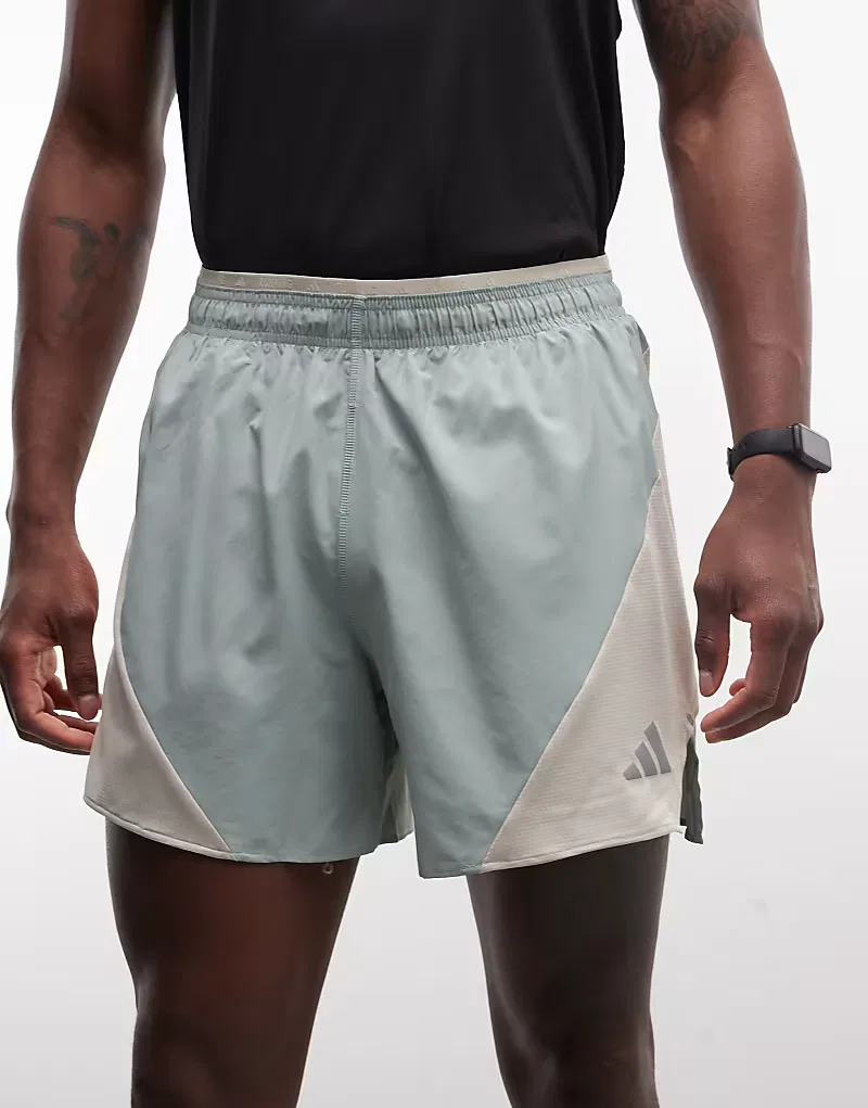 Беговые шорты Adidas Performance ADI365, серо-зеленый — фото 4