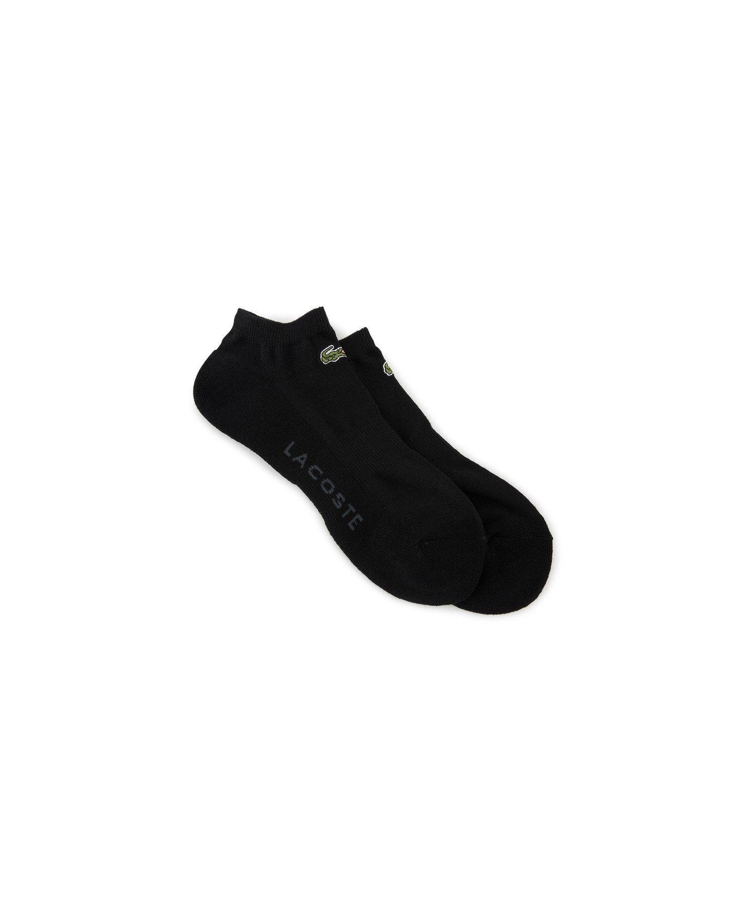 Носки LACOSTE до колена, с логотипом и ворсистой подошвой, Black
