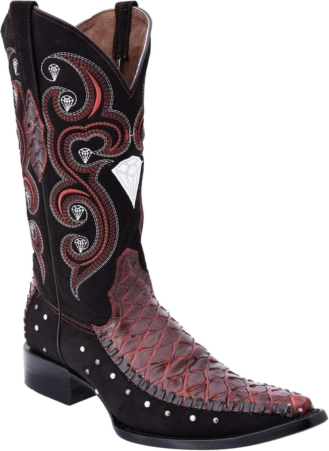 

Мужские вестерн-сапоги Rancho Valencia / B botas de Hombre (имитация кожи медведя) WDP47-137, красный