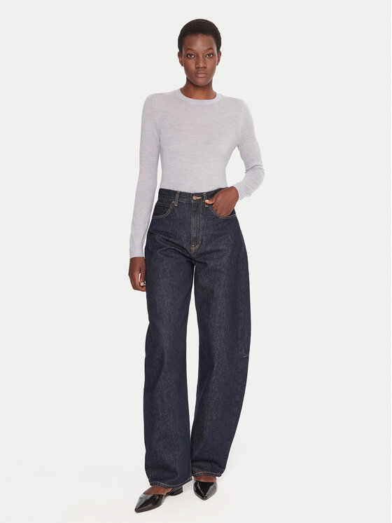 Свитер slim fit Ferpina 50544987 Boss, серый — фото 2