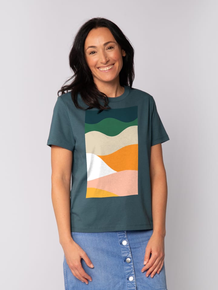 

Футболка wat Apparel T-Shirt Countryside 03, цвет Petrol
