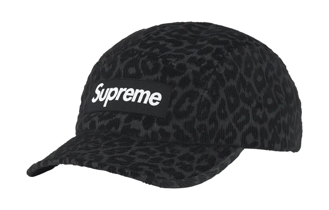 

Кепка Supreme Leopard Corduroy, черный