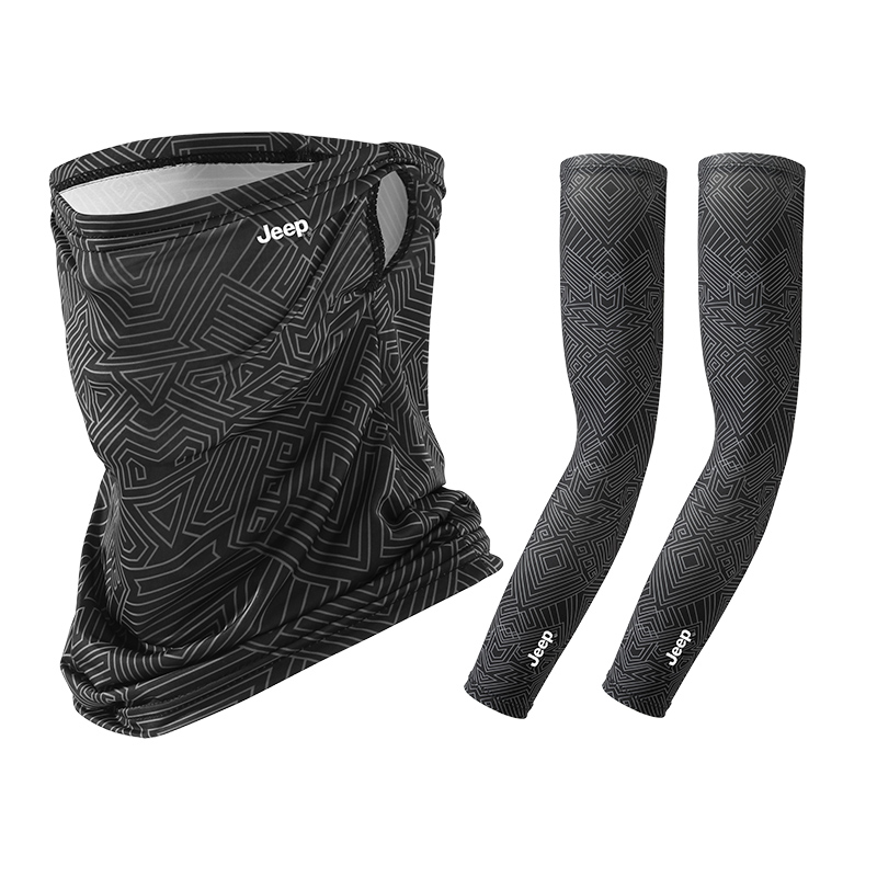 

Тонкие солнцезащитные рукава мужские Jeep, черный