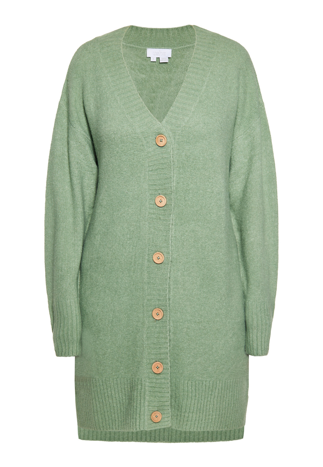 

Толстовка usha WHITE LABEL Oversize Strickjacke, цвет Jadegrün