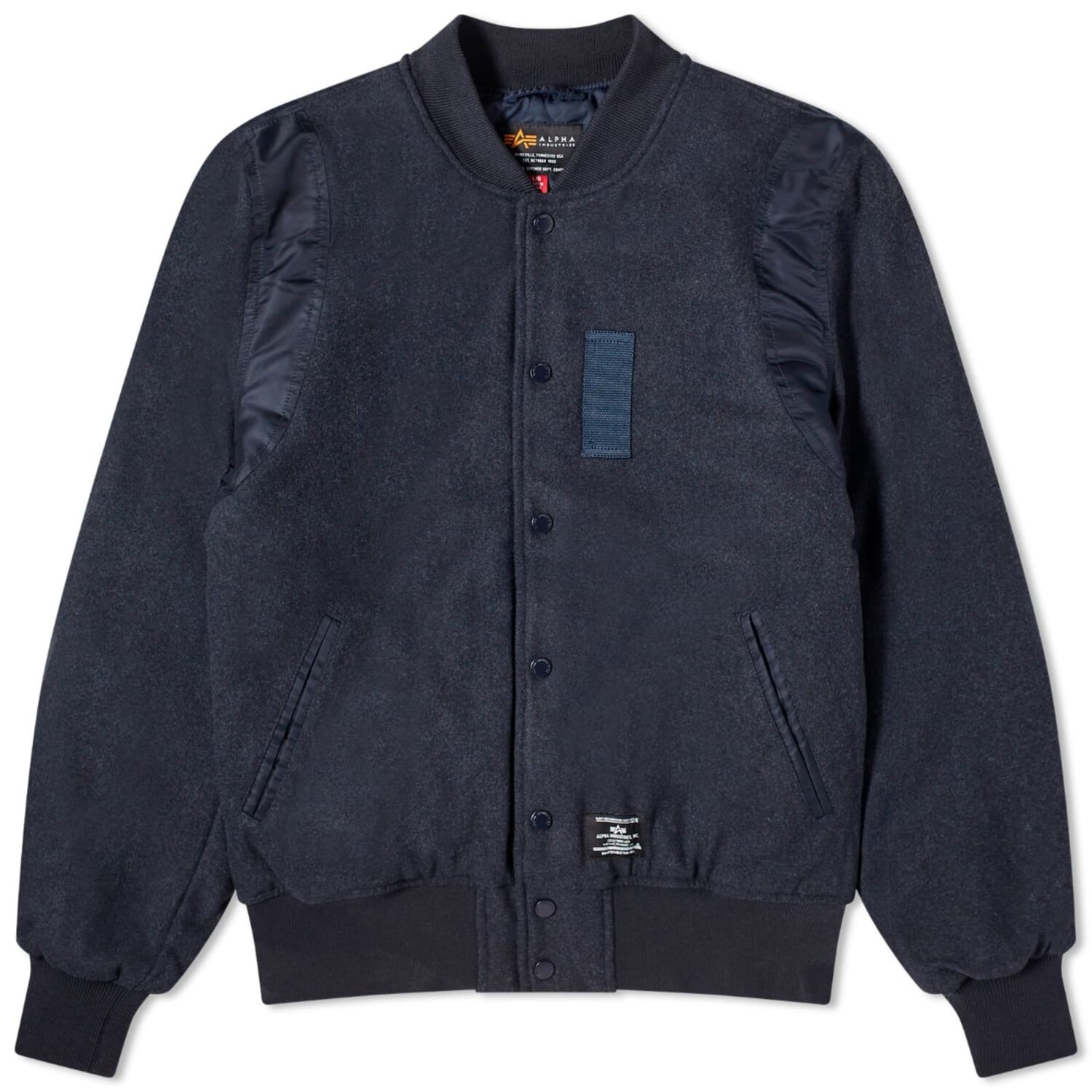 

Куртка Alpha Industries Wool Varsity Flight, цвет Replica Blue Heather