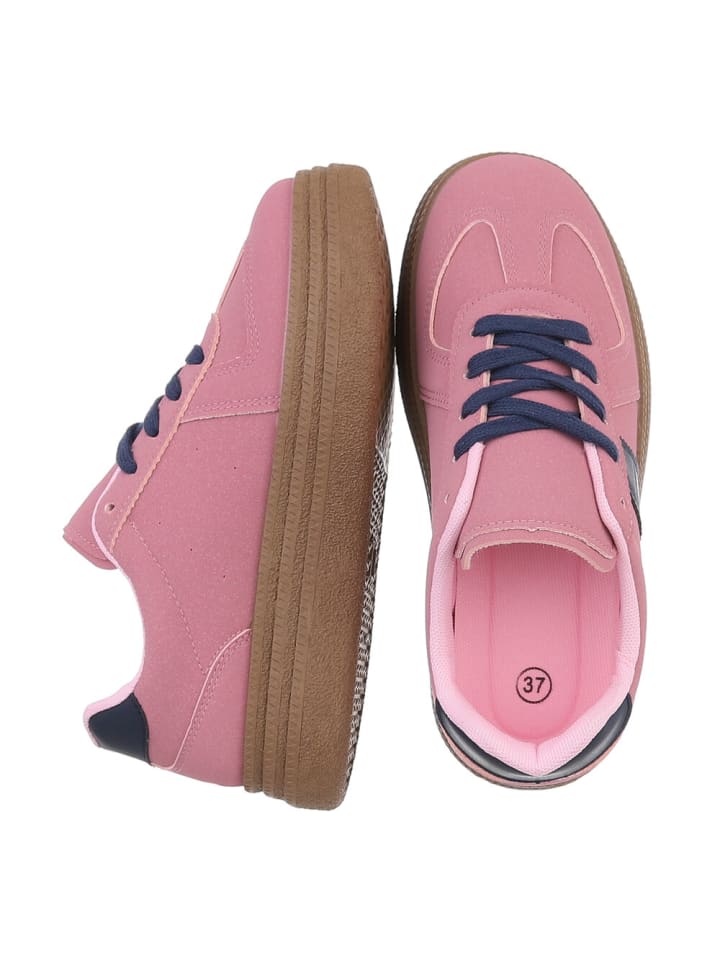 Кроссовки на шнуровке Ital-Design Freizeitschuh, цвет Pink und Blau — фото 2
