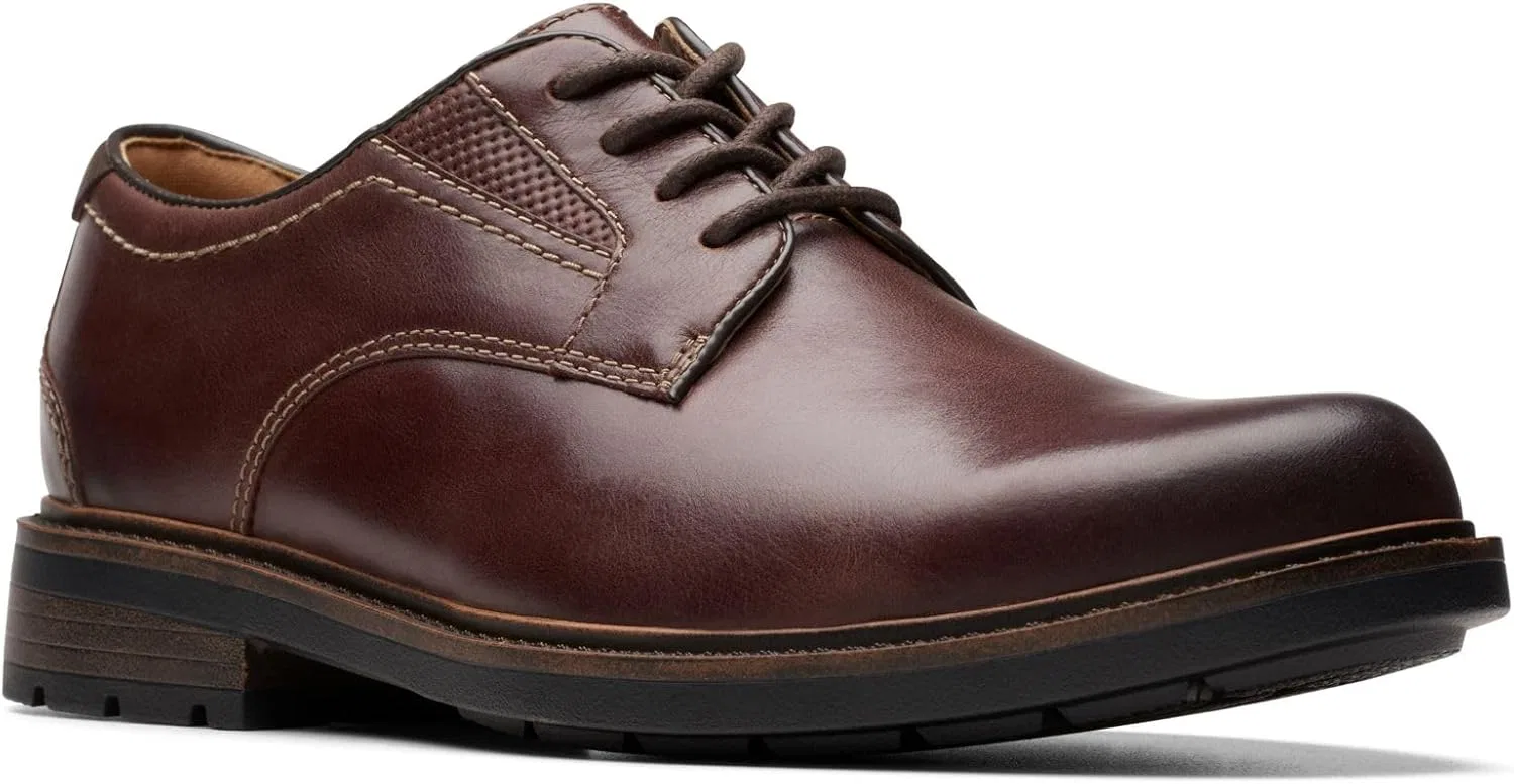 Clarks - Мужские низкие туфли Un Shire, Brown Leather — фото 4