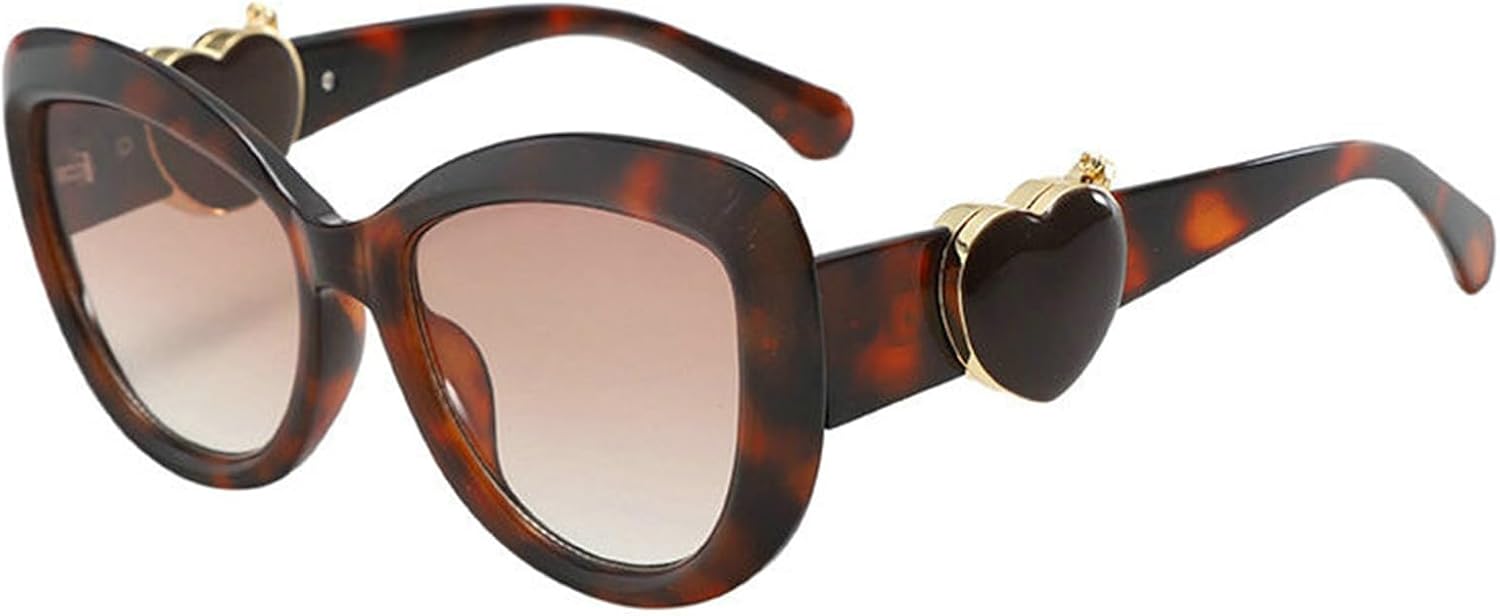 

Хелена Милые большие квадратные солнцезащитные очки для женщин в толстой оправе, овальные солнцезащитные очки, стильные ретро-очки для активного отдыха в форме сердца helena, C5