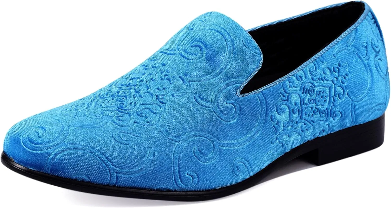 Тапочки с тисненым узором пейсли, Amali King, Pool Blue (Bryant)