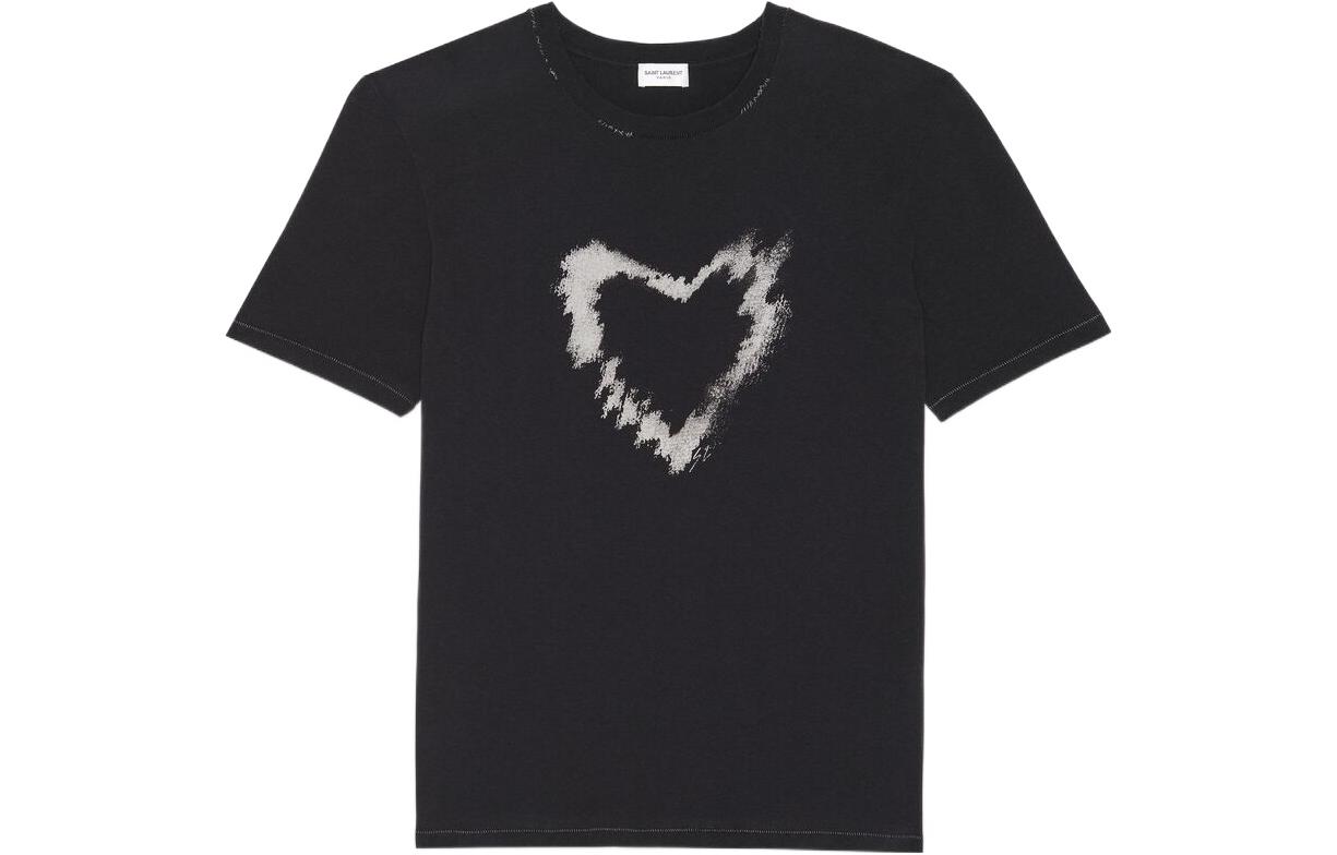 

Футболка Saint Laurent Heart, черный