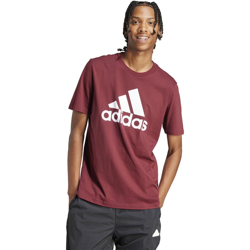 Футболка первой необходимости, одинарный джерси, большой логотип Adidas, цвет shared — фото 2