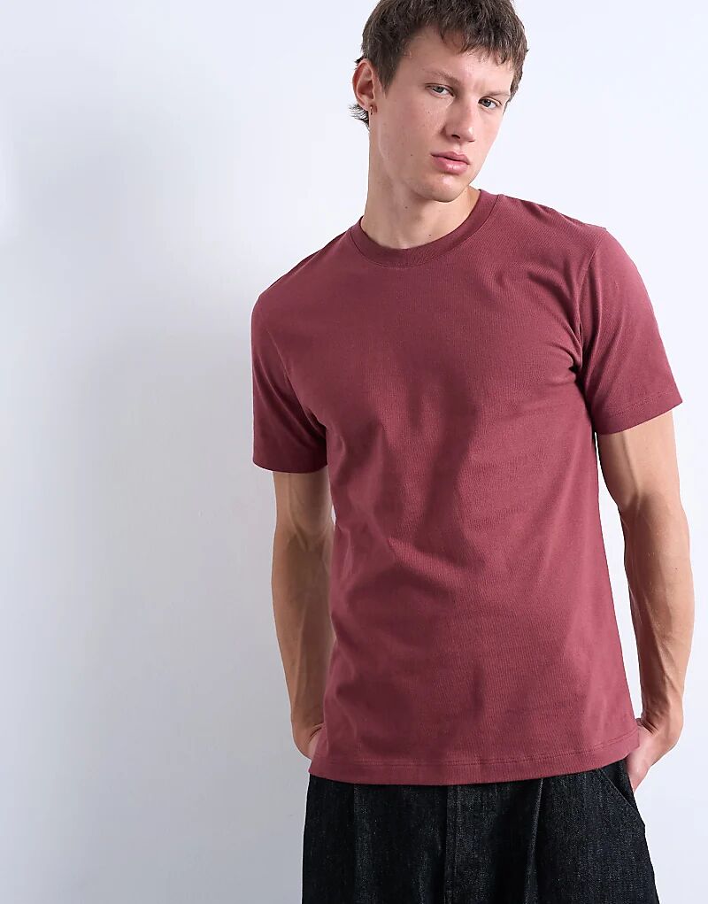 

Футболка Topman Regular Fit бордового цвета