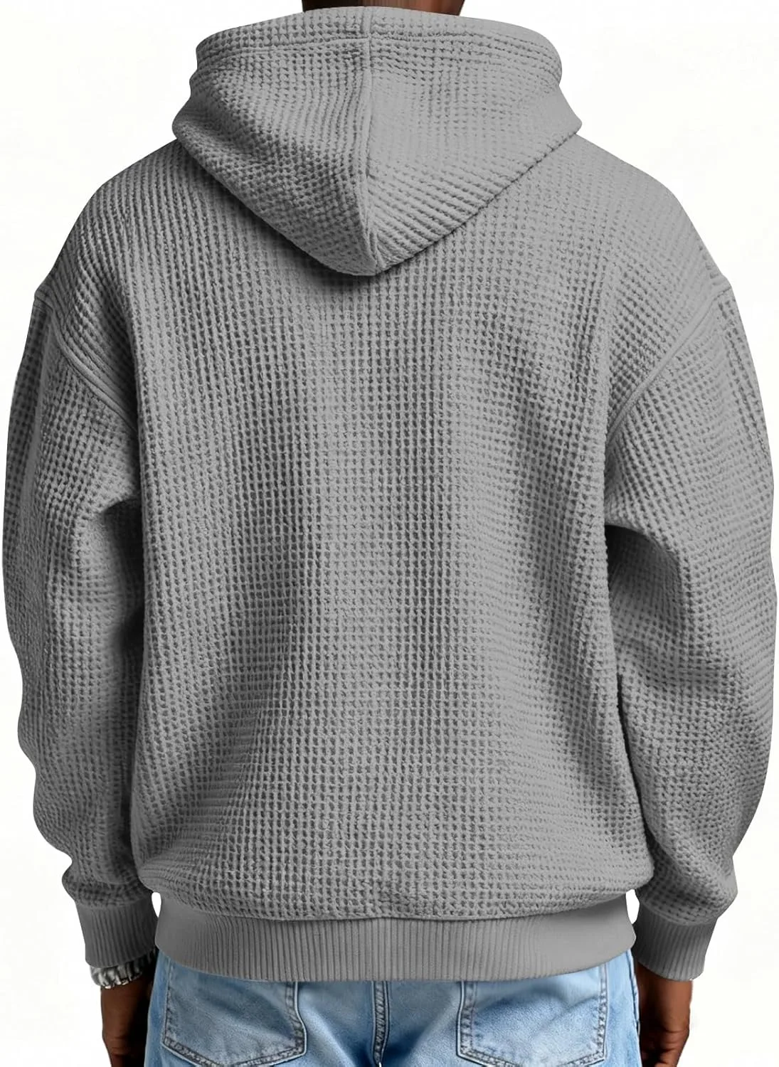 Толстовка Waffle Quarter Zip Heavyweight с карманом — фото 3
