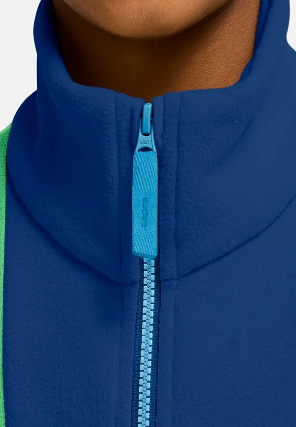 Флисовый джемпер colorblock цвета таунус Jack Wolfskin, Blue Orchid — фото 3