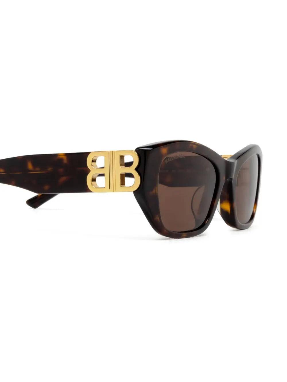 Солнцезащитные очки Dynasty в квадратной оправе Balenciaga Eyewear, коричневый — фото 3