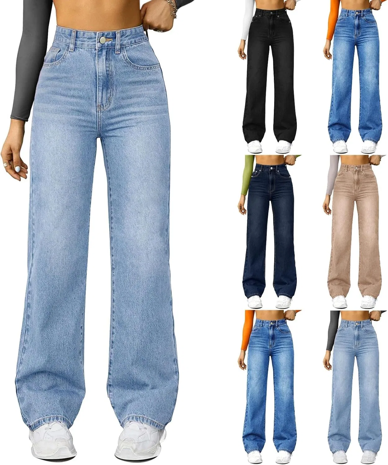 Джинсы Mom Jeans, голубой