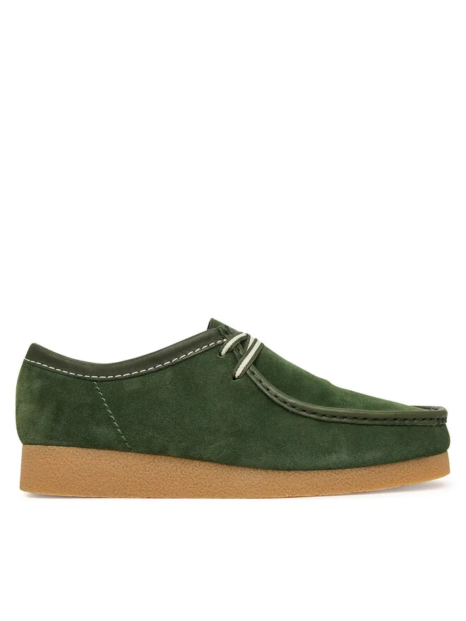 Clarks Низкие зеленые кроссовки Wallabee EVO 26186170
