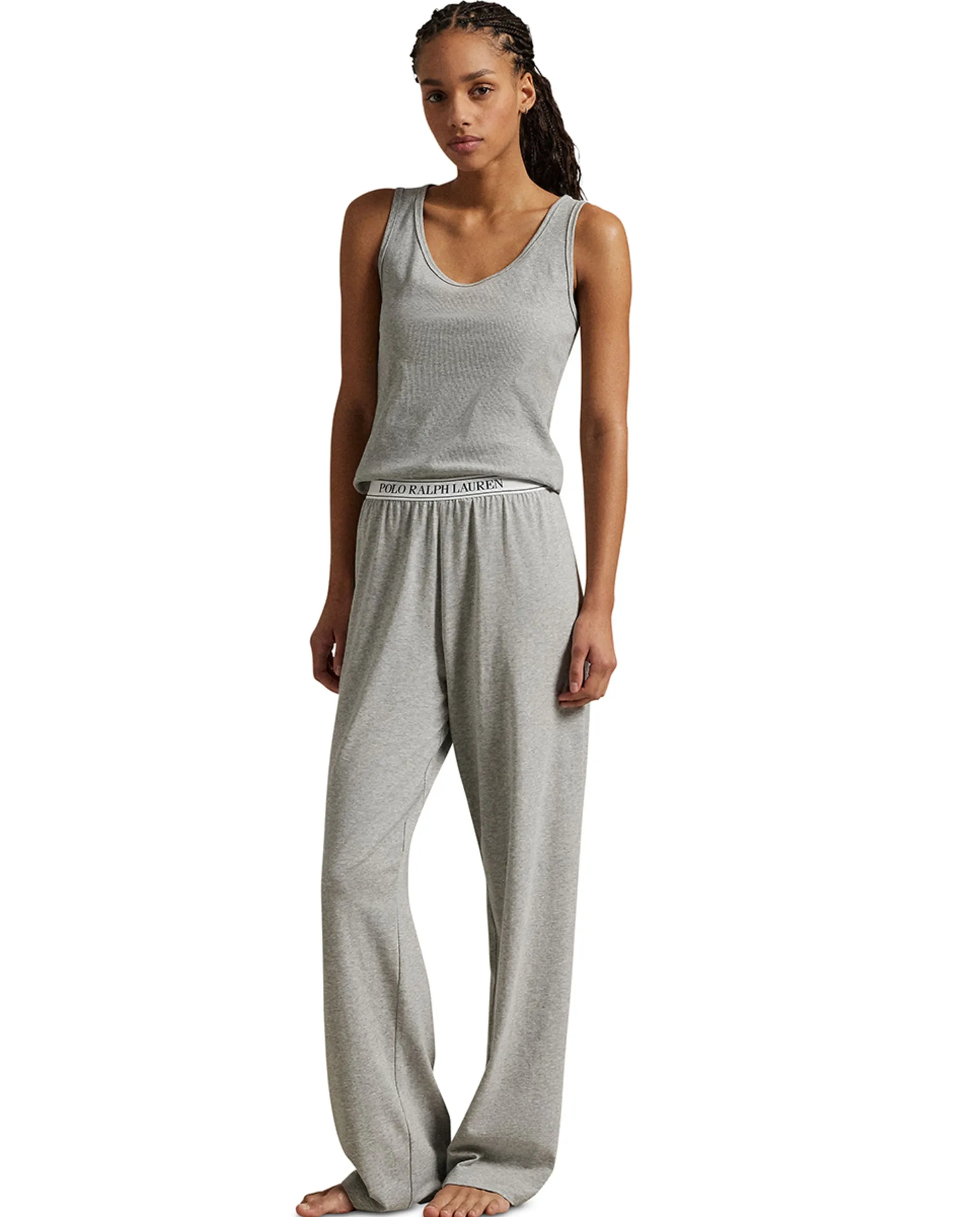 

Женские пижамные брюки однотонные Lauren Ralph Lauren, серый