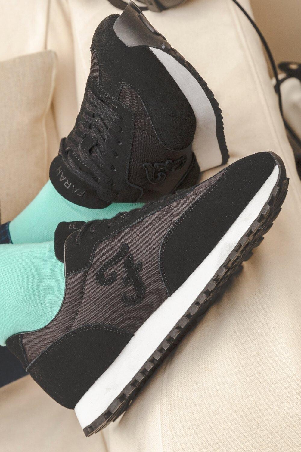 

Кроссовки 'Finley' Casual Lace Up Trainers Farah Footwear, черный