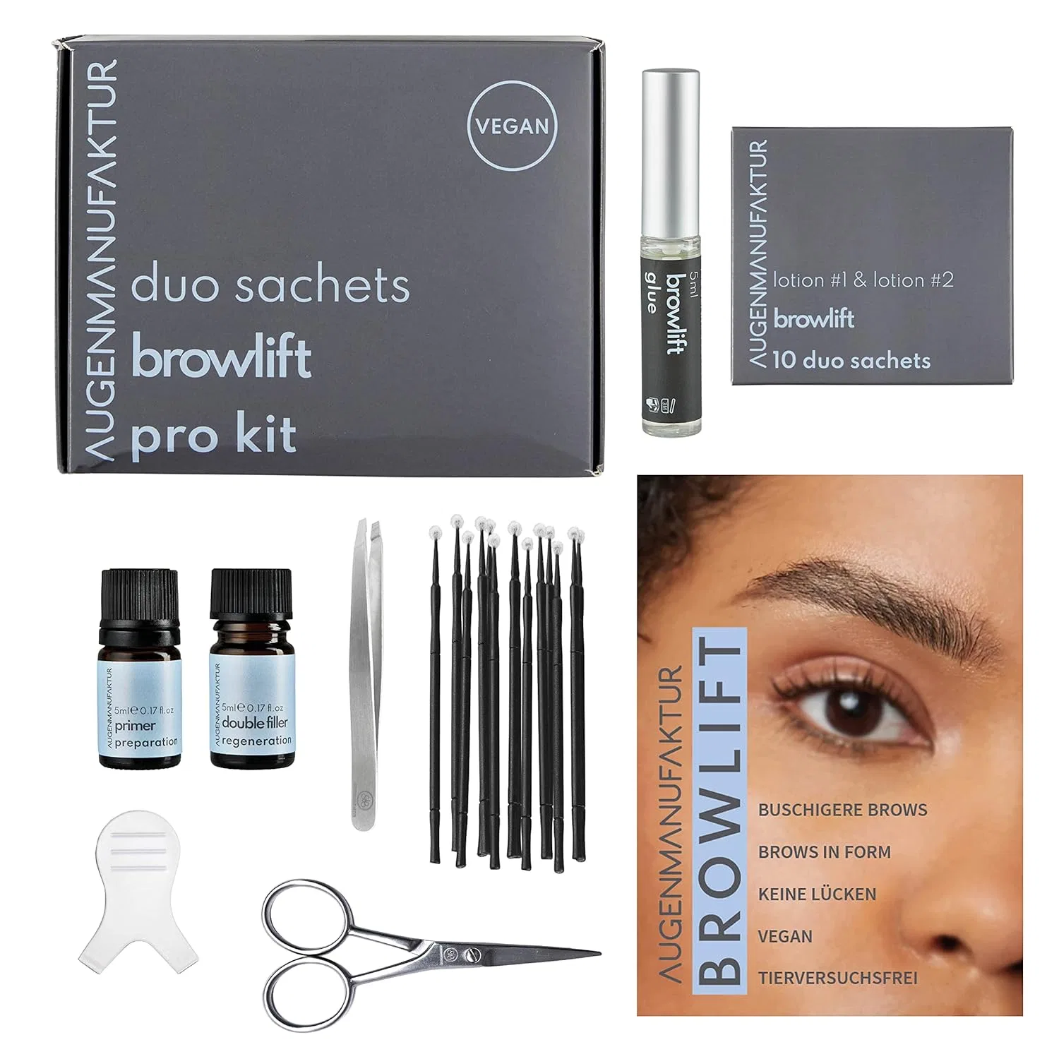 Стартовый набор для ламинирования бровей «Browlift» от Augenmanufaktur Augenmanufaktur