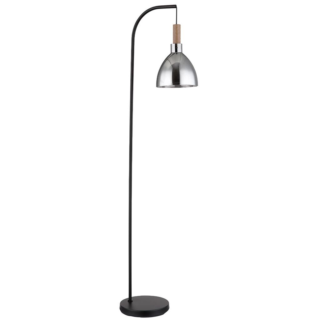 

Торшер, металл, черный, имитация дерева, H 150 см Globo Lighting