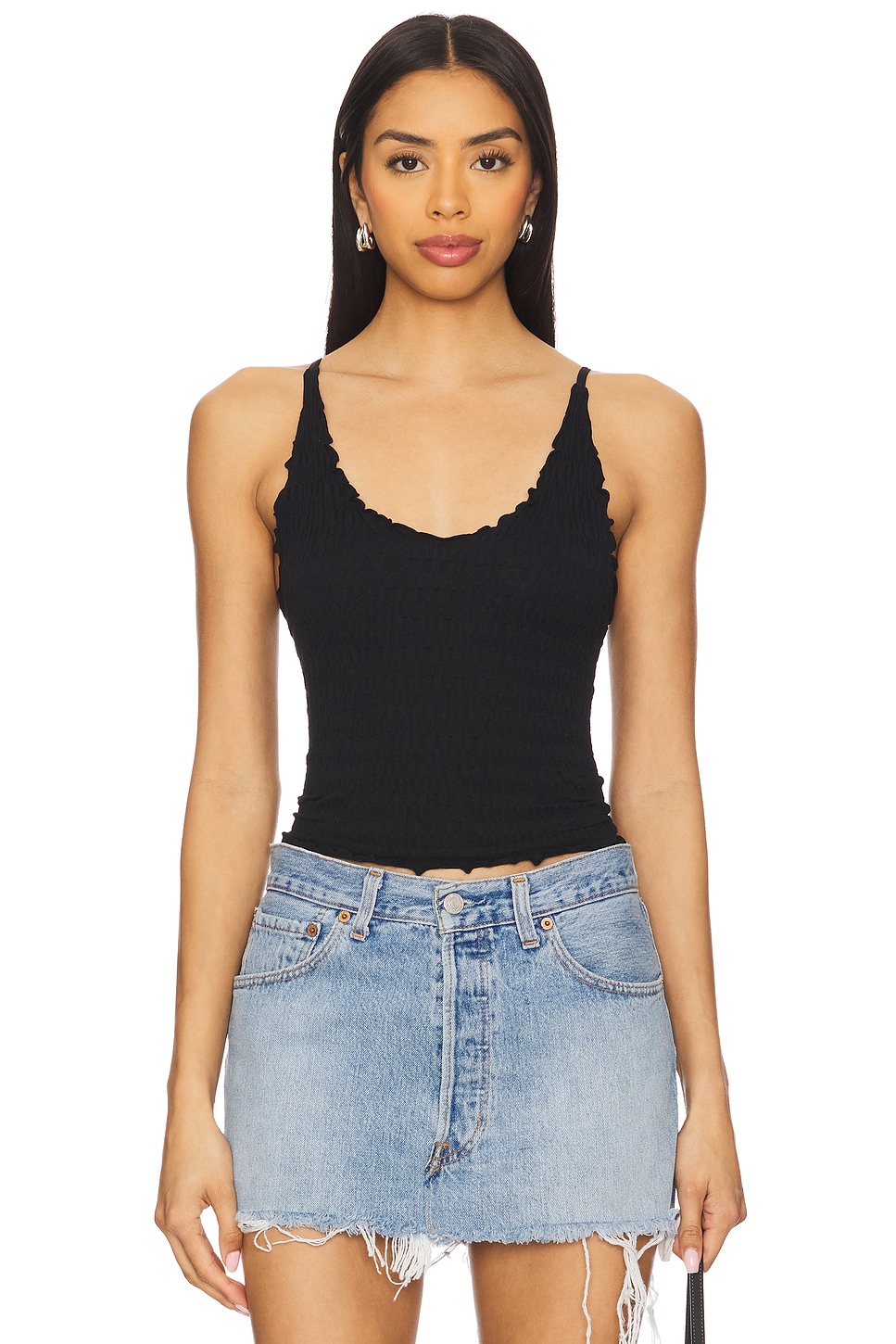 

Топ без швов "Pucker up" от Free People, black