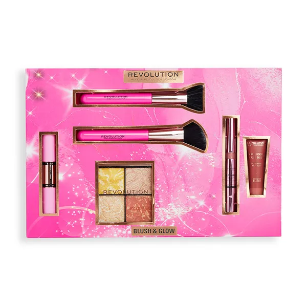 

Набор хайлайтера и румян Blush & Glow Revolution, 1 UD