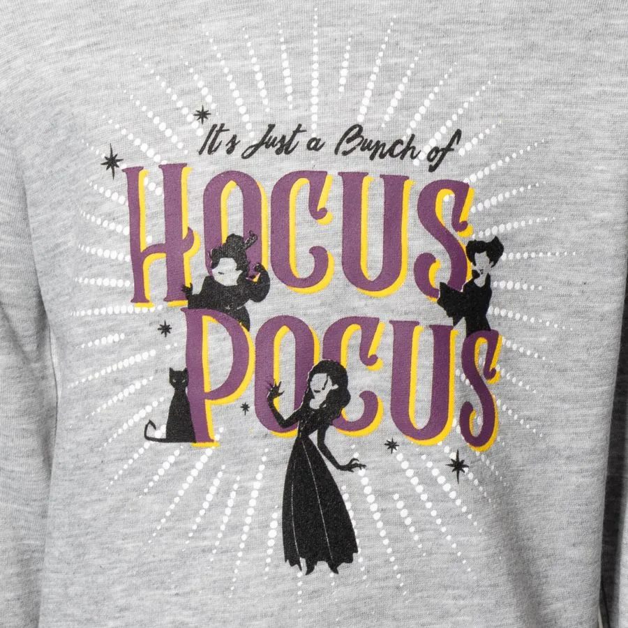Детская флисовая толстовка с капюшоном Hocus Pocus, серый — фото 4