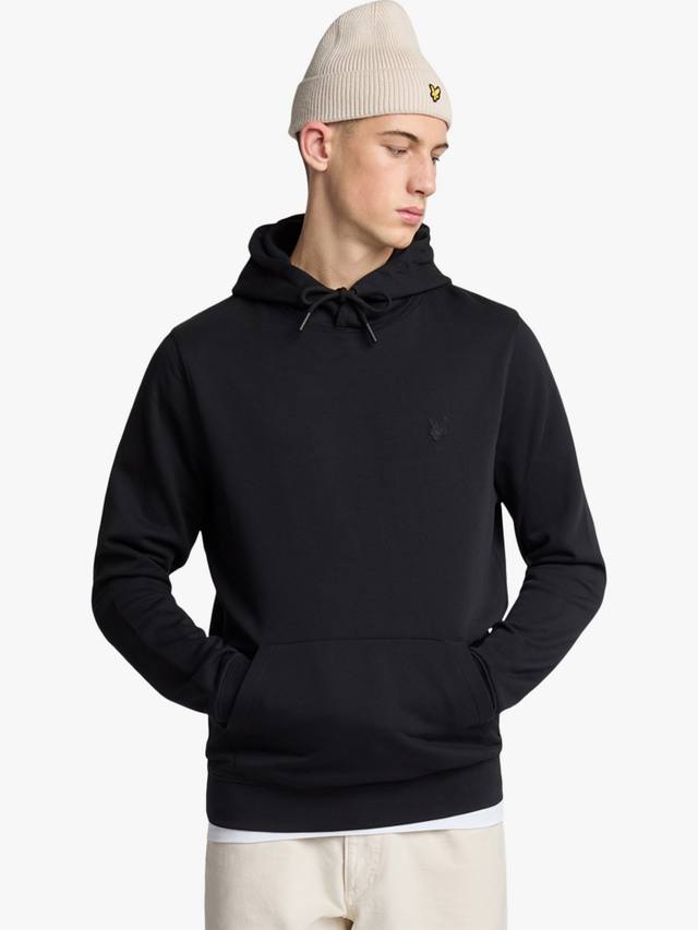 

Толстовка-пуловер из тончайшего хлопка Lyle & Scott, цвет Jet Black