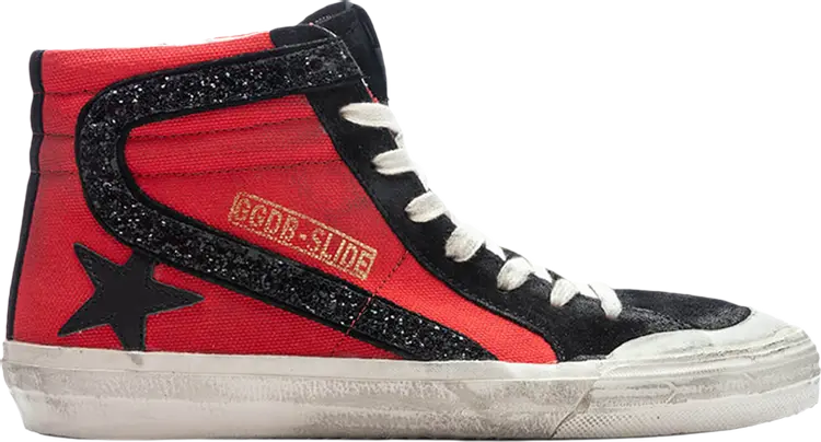 

Кроссовки Golden Goose Wmns Slide Sneaker 'Penstar - Red Black', красный